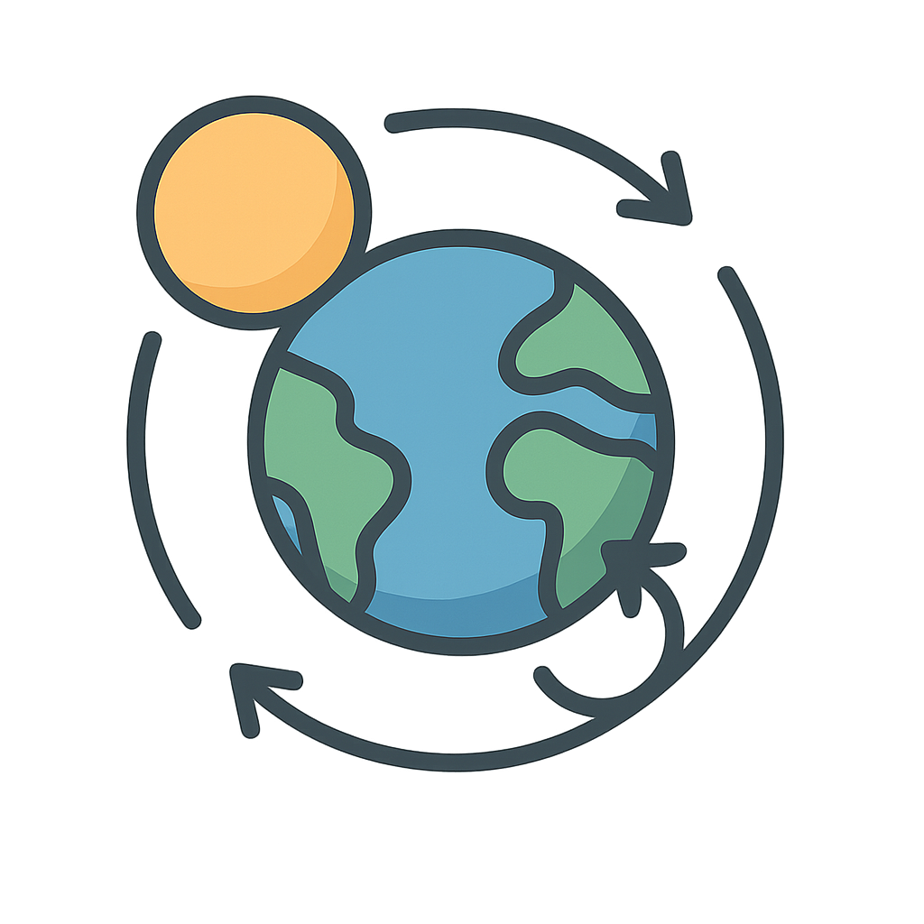 Illustration of Rotation and Revolution