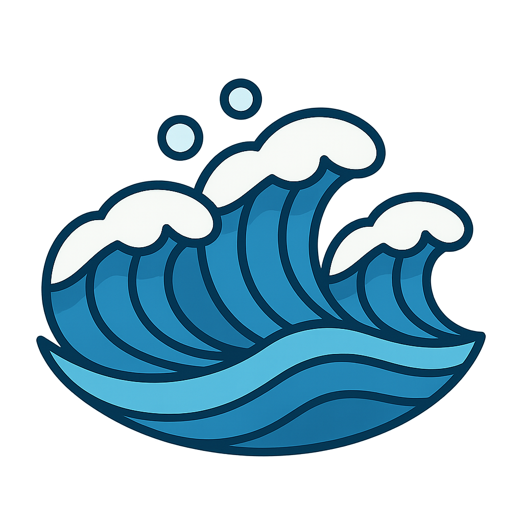 Illustration of Ocean Waves