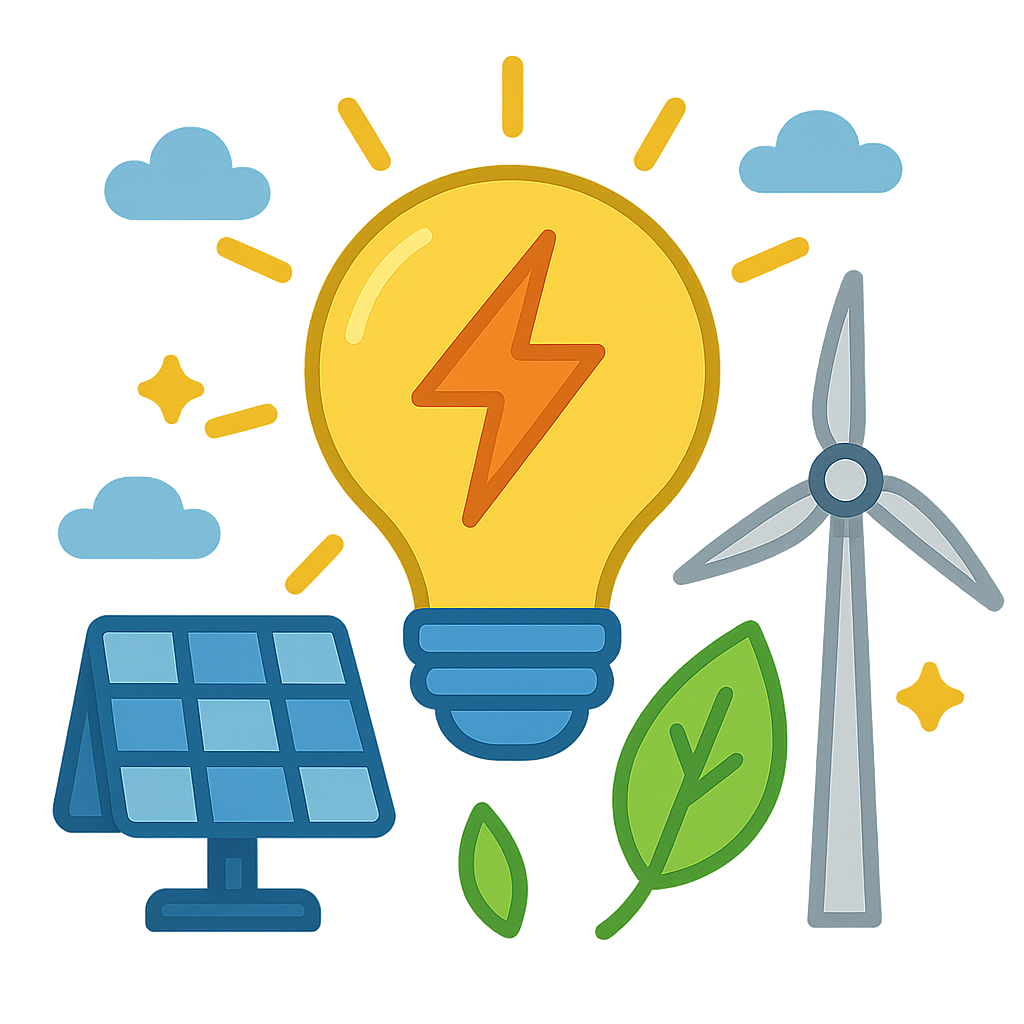 에너지 어린이를 위한 개념 설명, 연령대 10-12 | Storypie, image size:1024x1024