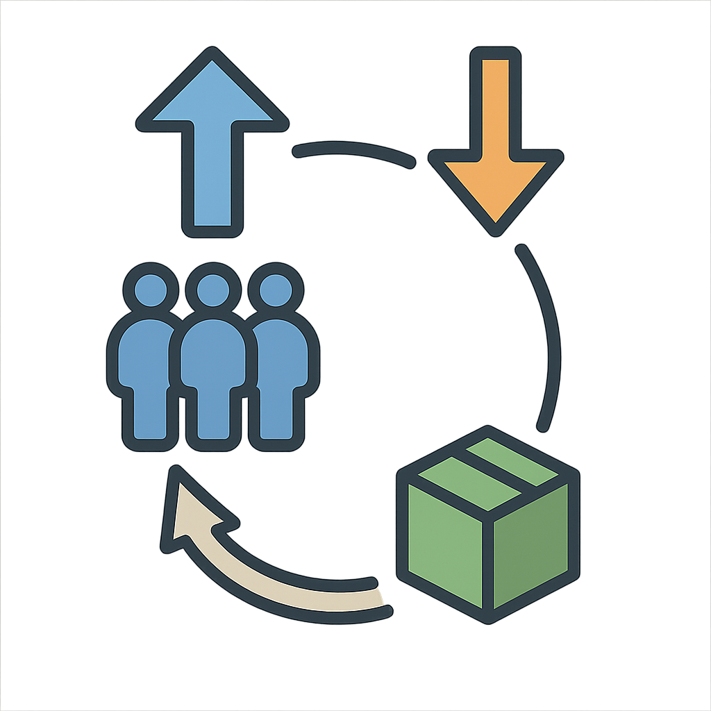 Illustration of Supply and demand