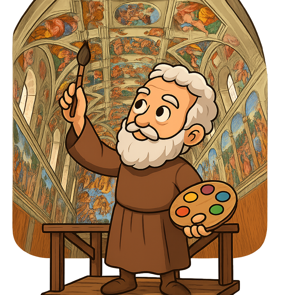 Illustration of The Sistine Chapel Ceiling