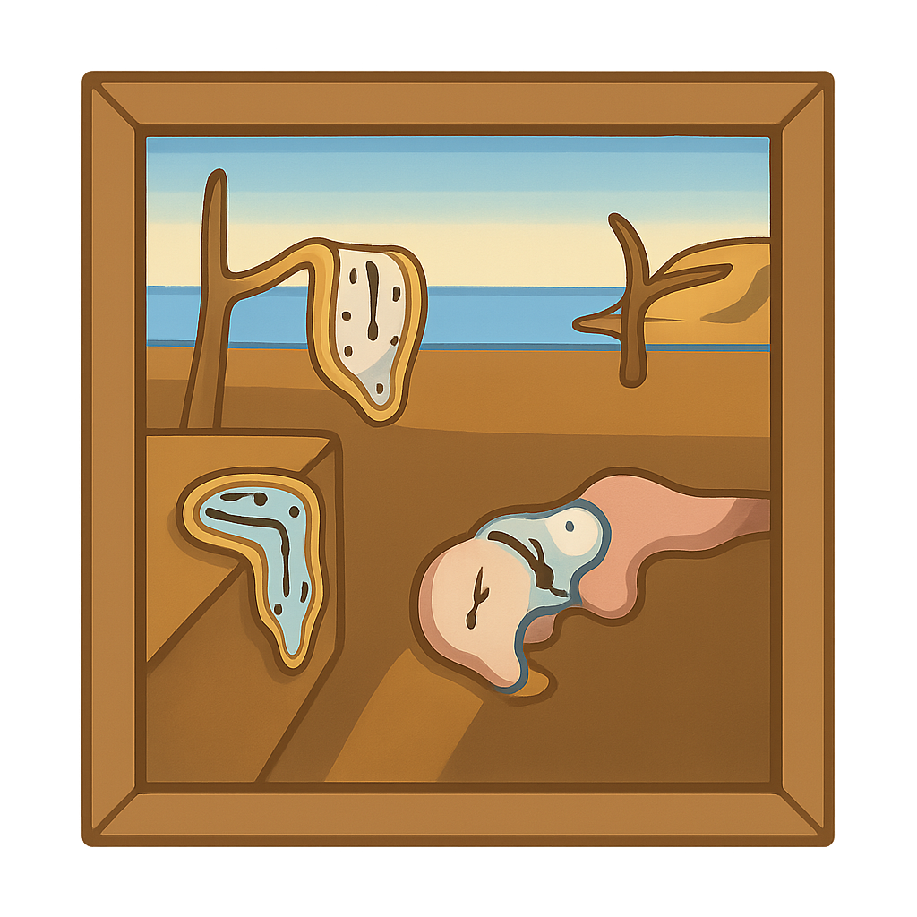 Illustration of The Persistence of Memory