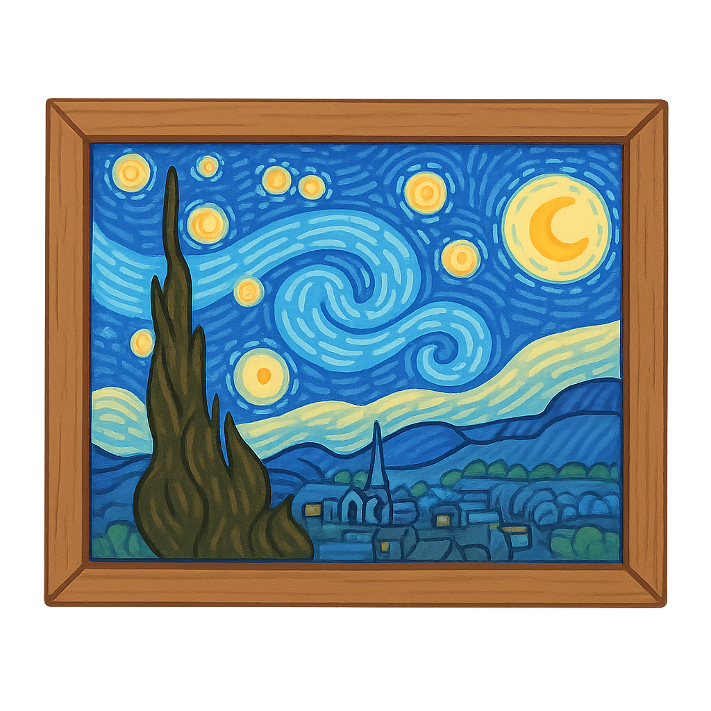 Illustration of The Starry Night
