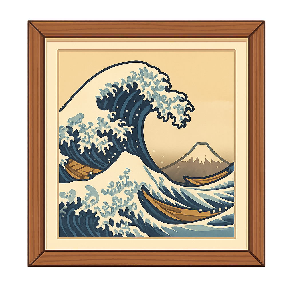 Illustration of The Great Wave Off Kanagawa