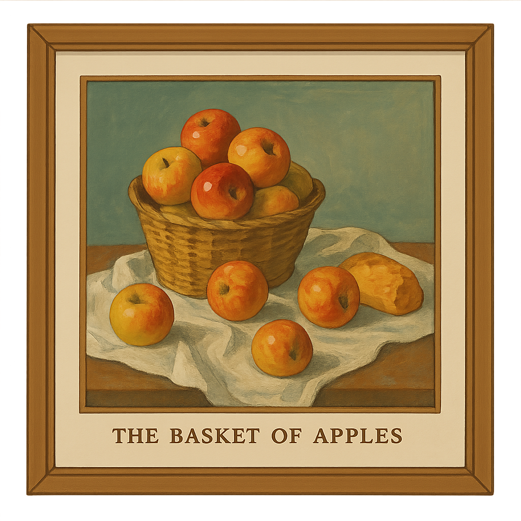 Illustration of The Basket of Apples