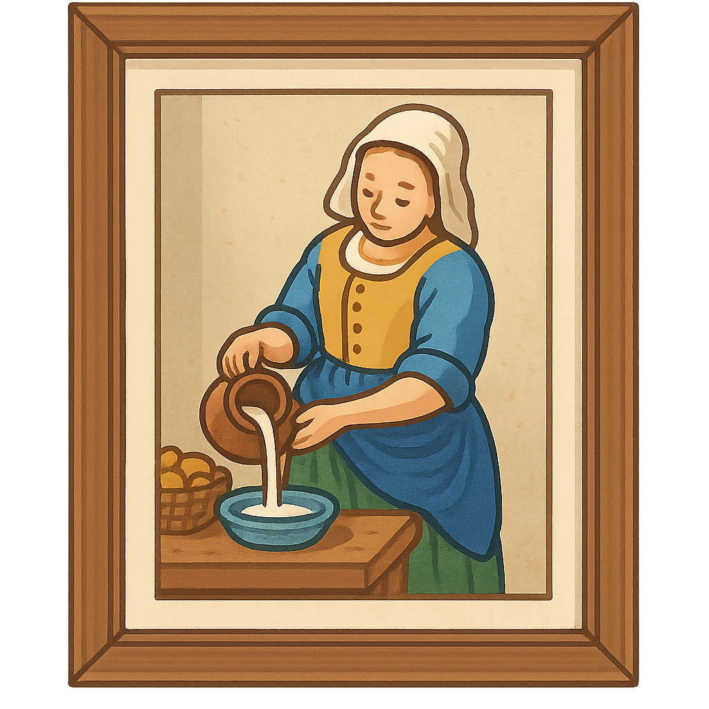 Illustration of The Milkmaid