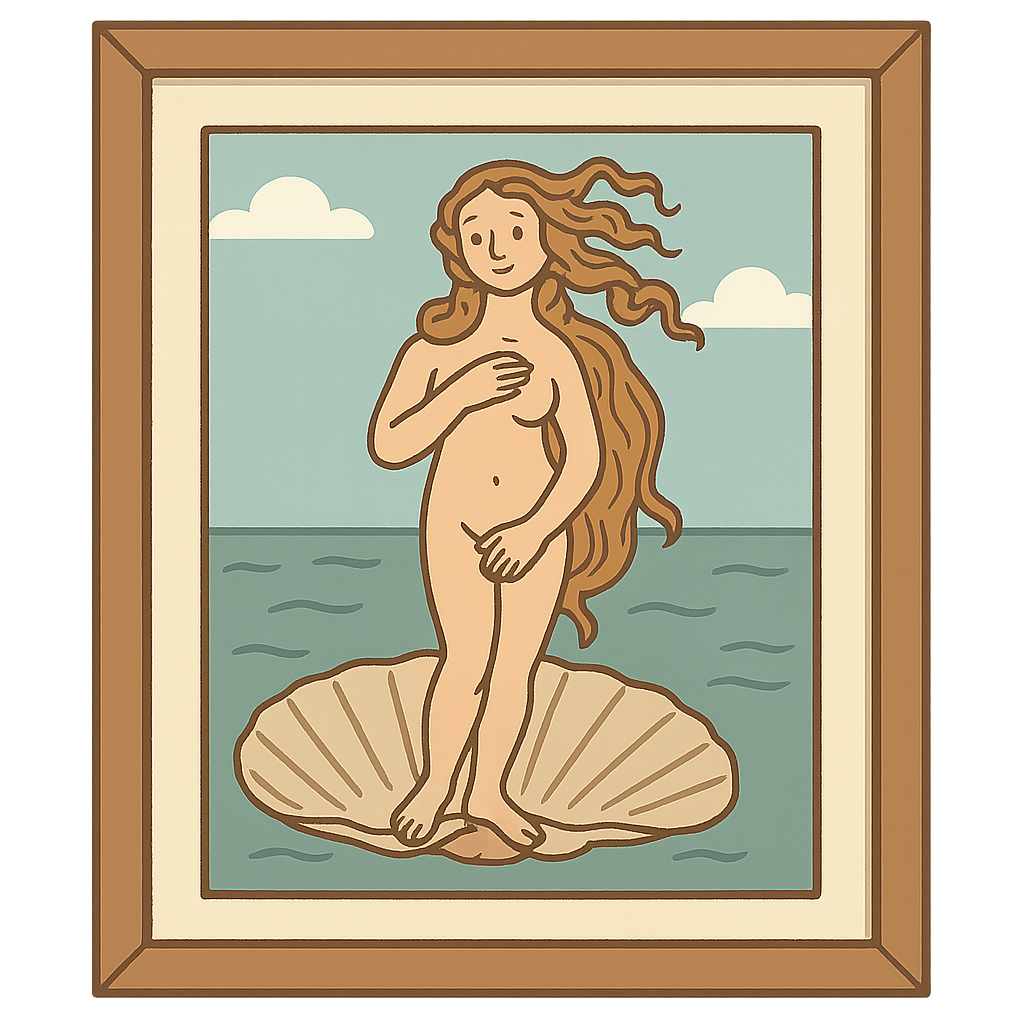 Illustration of The Birth of Venus
