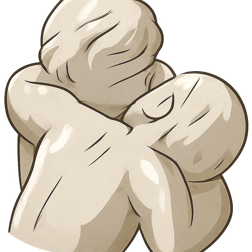 Illustration of The Kiss