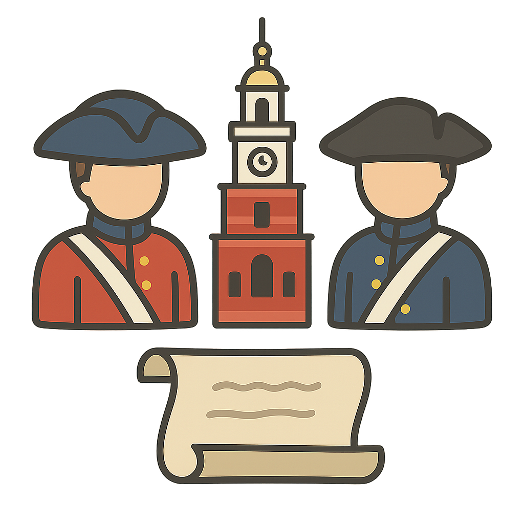 Illustration of American Revolution