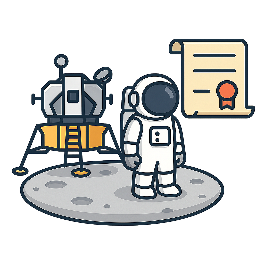 Illustration of Moon Landing