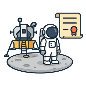 Illustration of Moon Landing