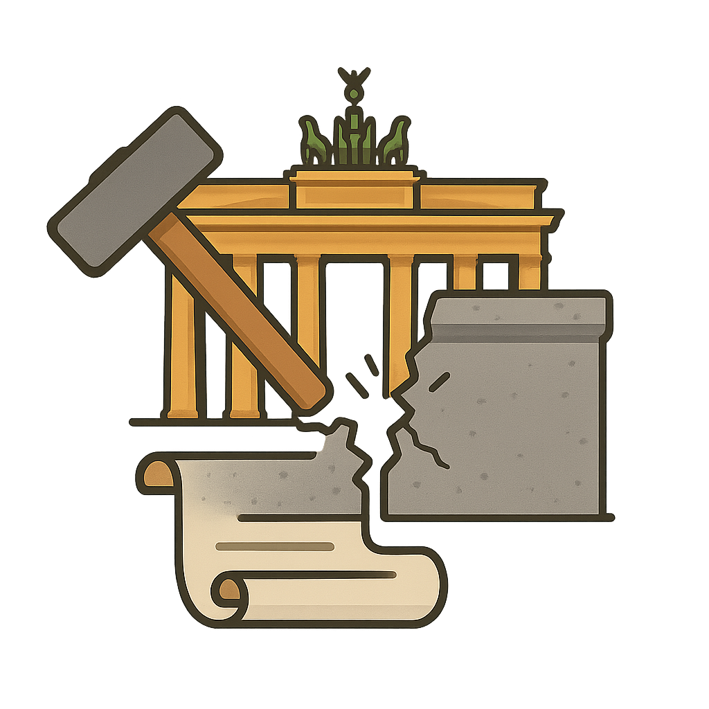 Illustration of Fall of the Berlin Wall