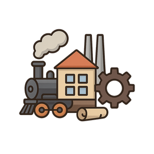 Illustration of Industrial Revolution