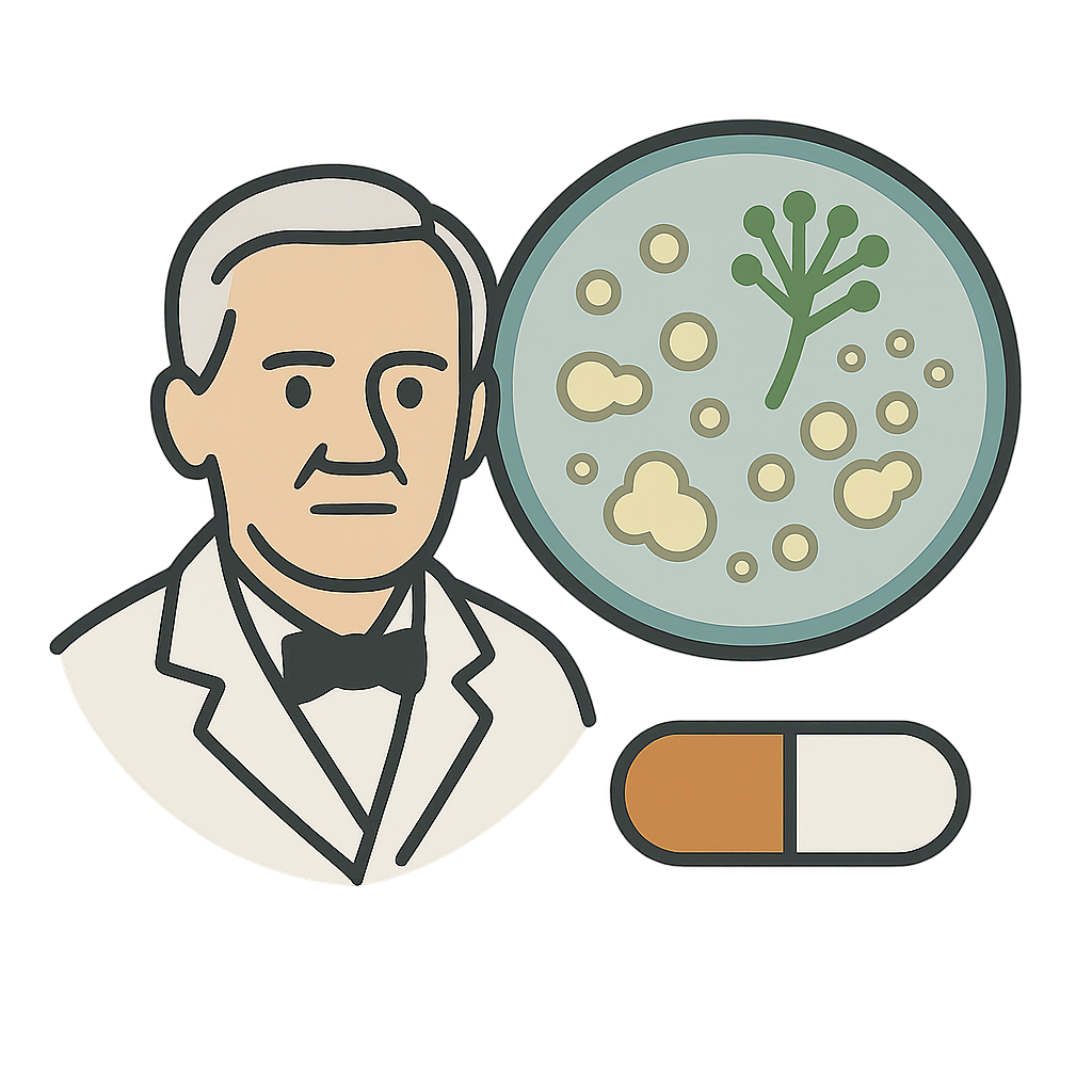 Illustration of Discovery of Penicillin