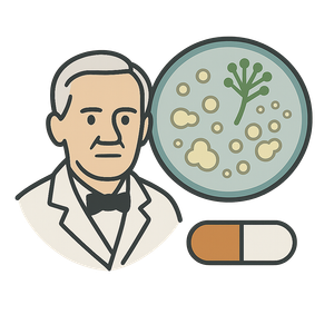 Illustration of Discovery of Penicillin