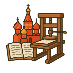 Illustration of Printing Press Revolution