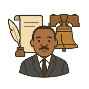 Illustration of Martin Luther King Jr. Day
