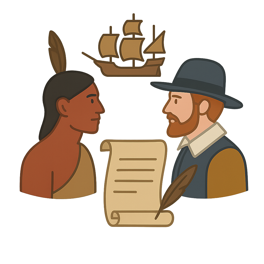 Illustration of Jamestown Settlement (1607)