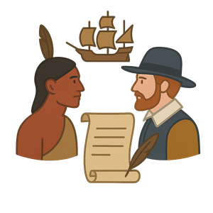 Illustration of Jamestown Settlement (1607)