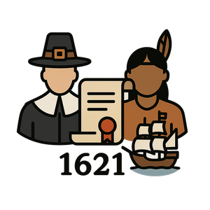 Illustration of First Thanksgiving (1621)