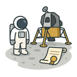 Illustration of First Moon Landing (1969)