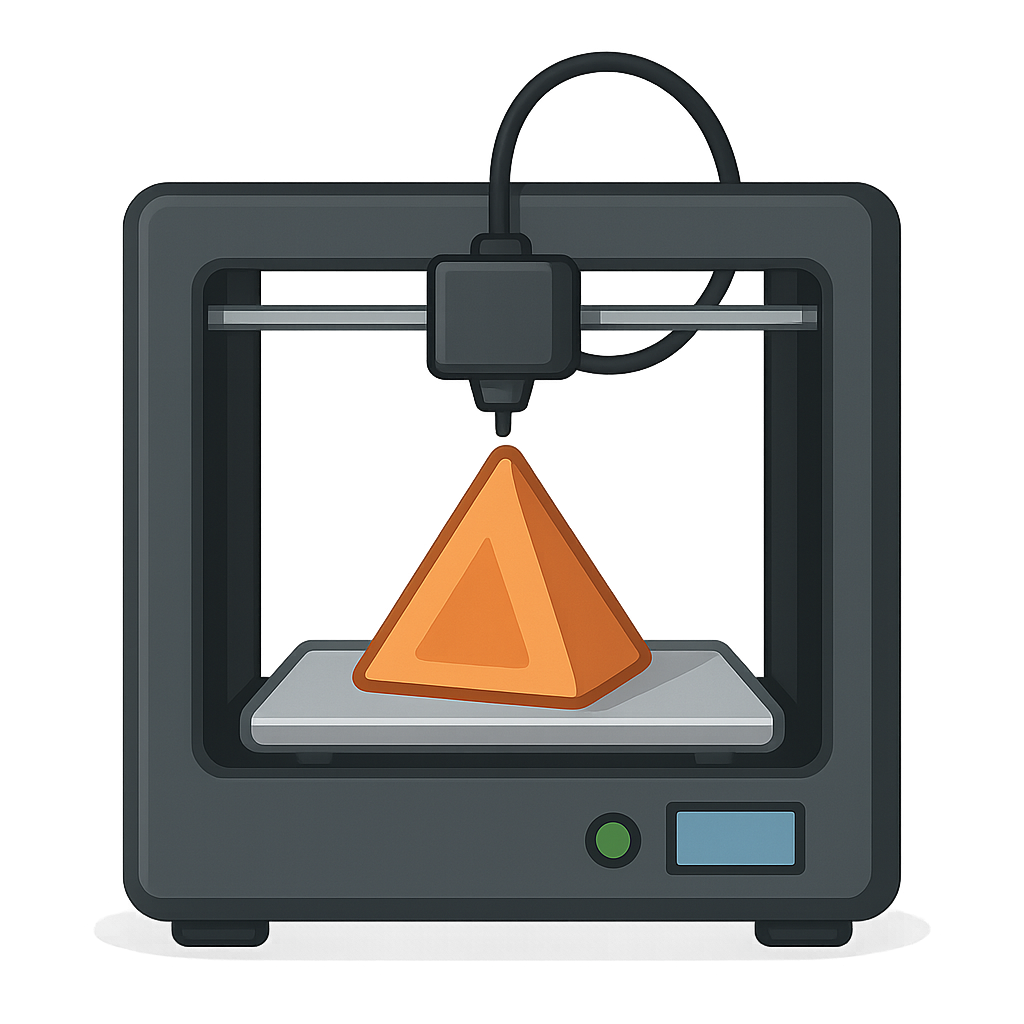 Illustration of 3D Printer