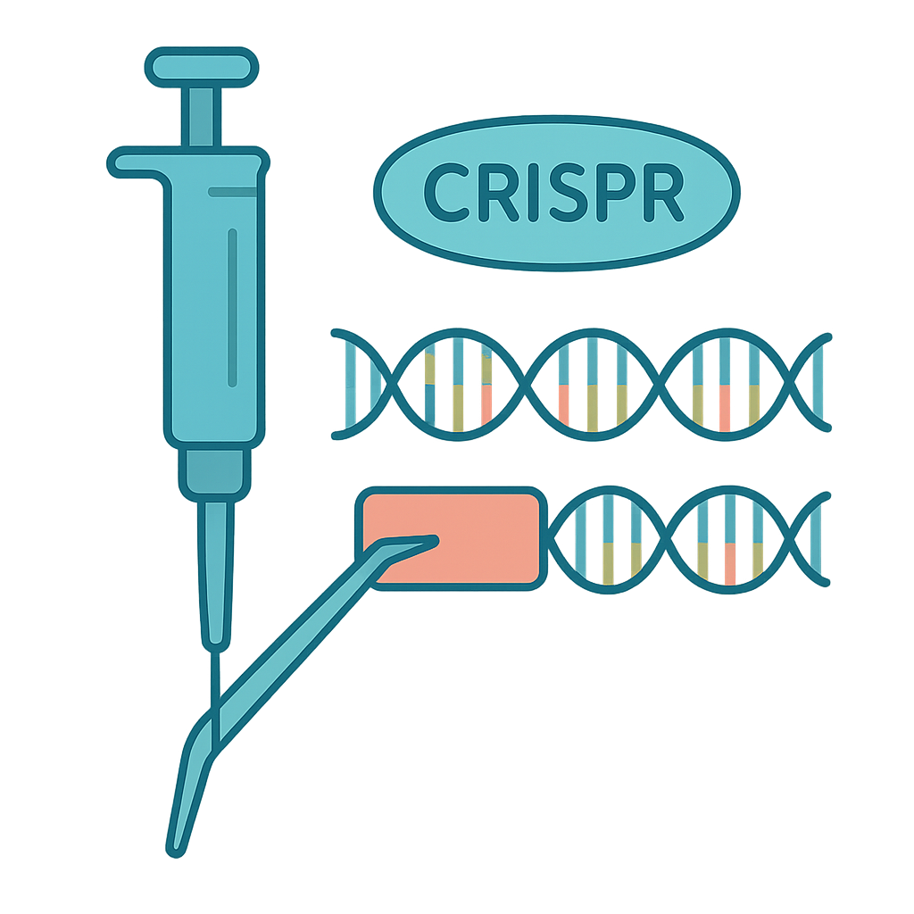 Illustration of CRISPR Gene Editing