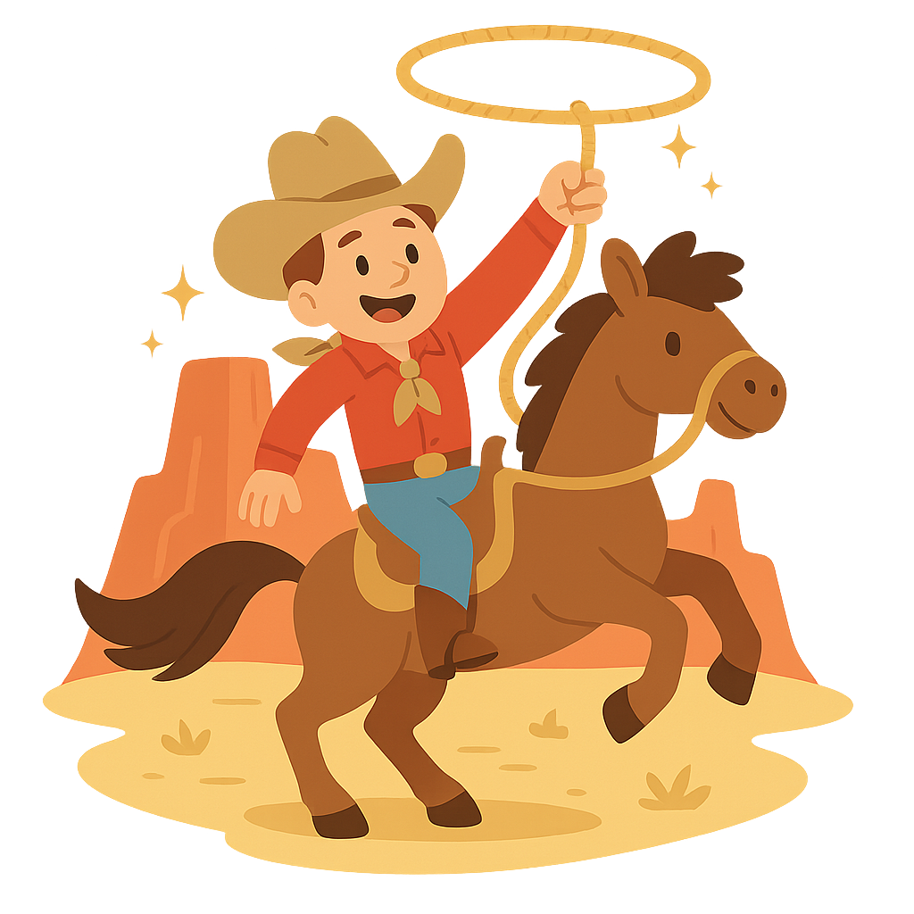 Illustration of Pecos Bill - American