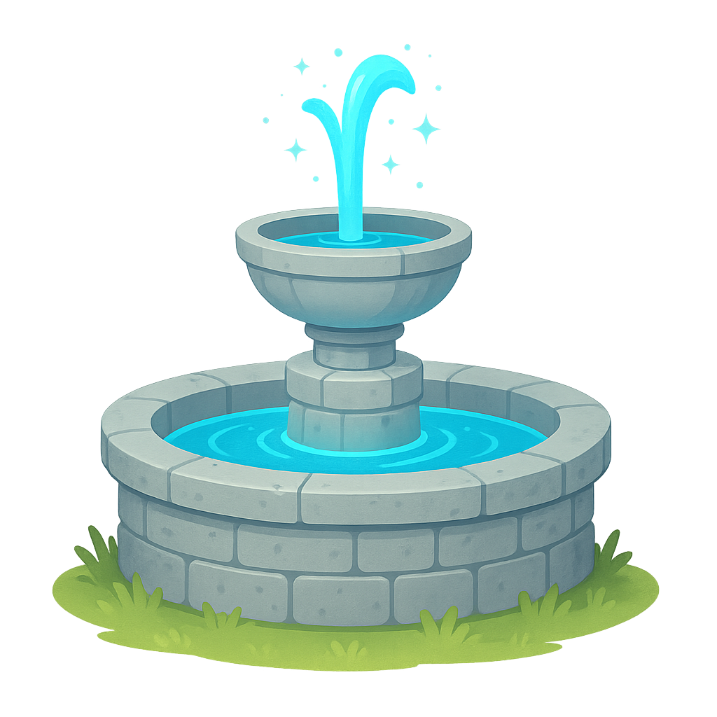 Illustration of Fountain of Youth - European