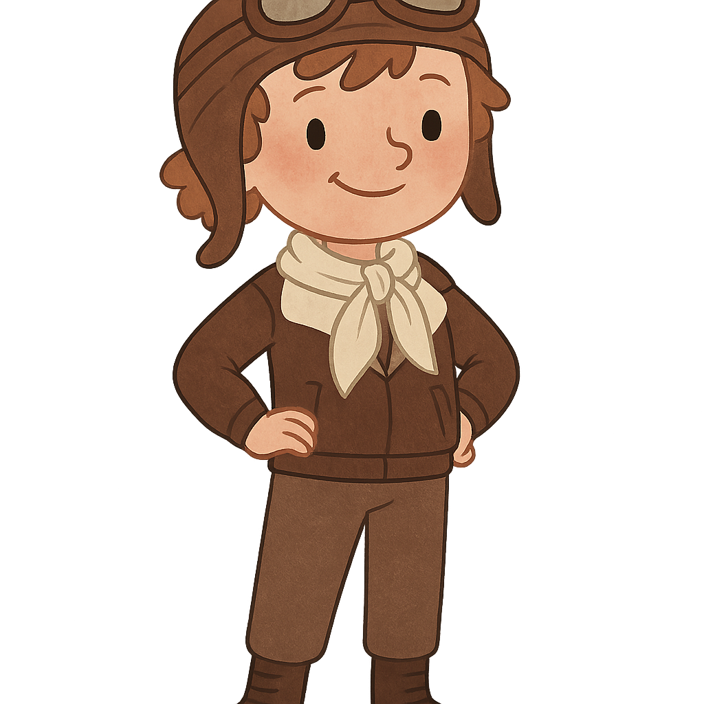 Amelia Earhart Biography for Kids Ages 8-10 | Storypie, image size:1024x1024