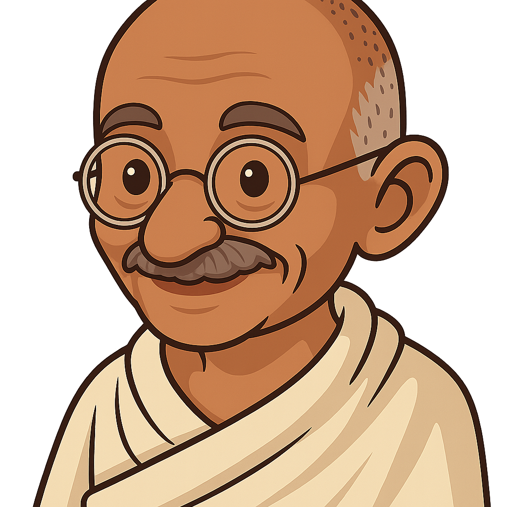 Portrait of Mahatma Gandhi