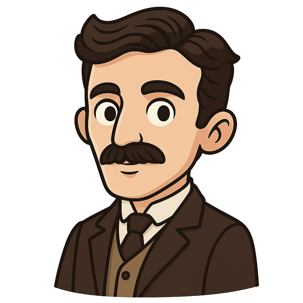 Portrait of Nikola Tesla