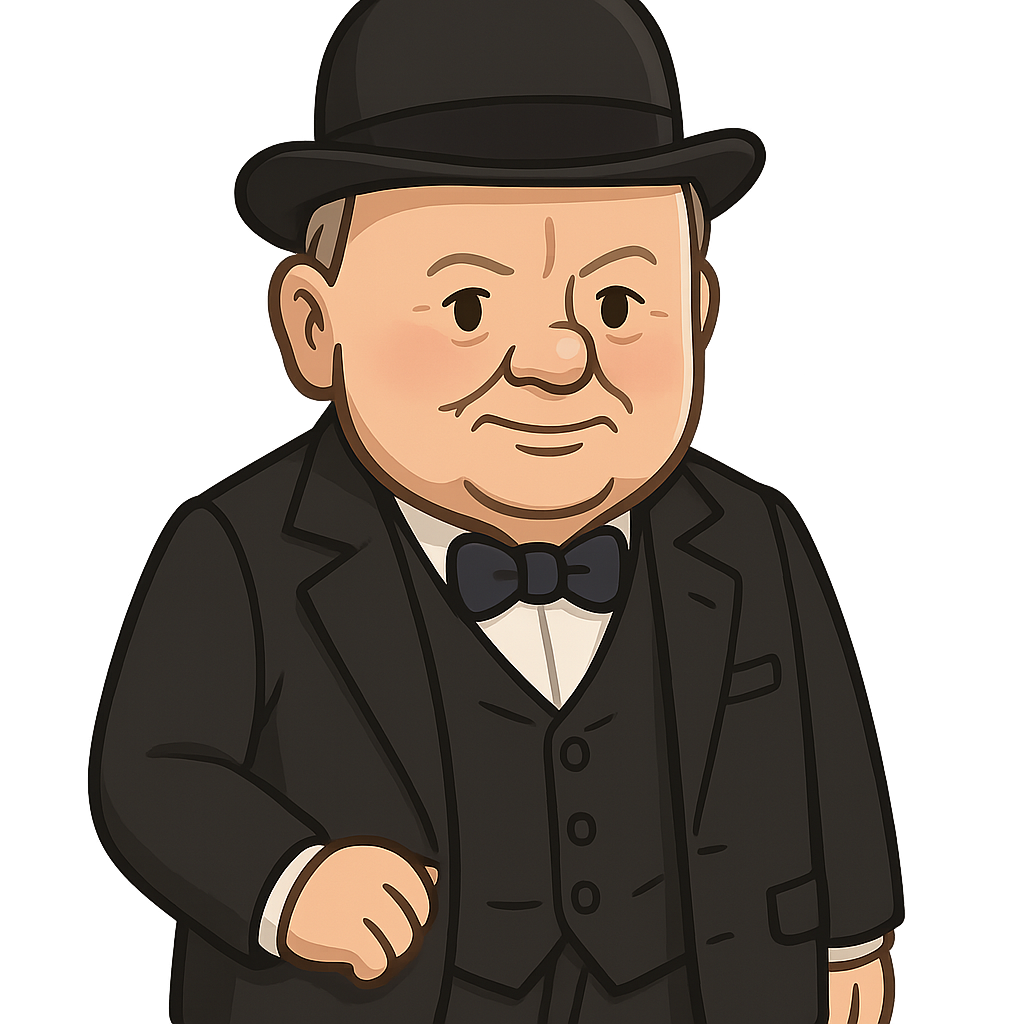 Portrait of Winston Churchill