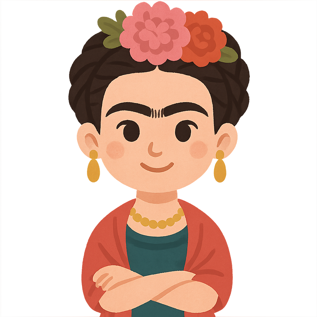 Biografia de Frida Kahlo para Crianças de 8-10 Anos | Storypie, image size:1024x1024