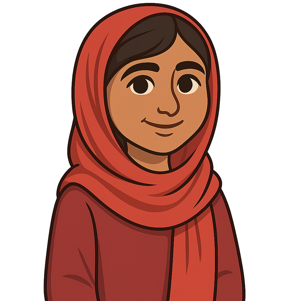 Portrait of Malala Yousafzai