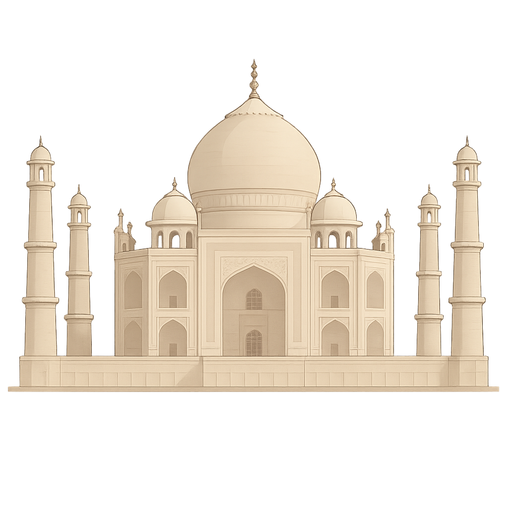 Illustration of Taj Mahal