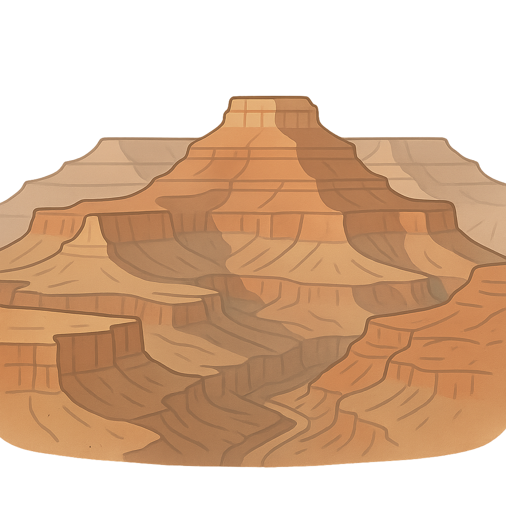 Illustration of The Grand Canyon