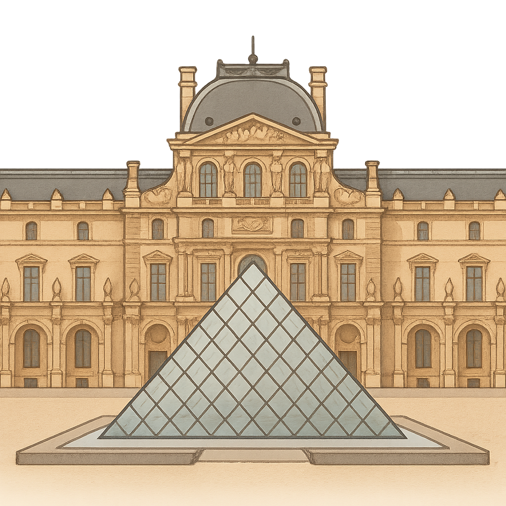 Illustration of The Louvre