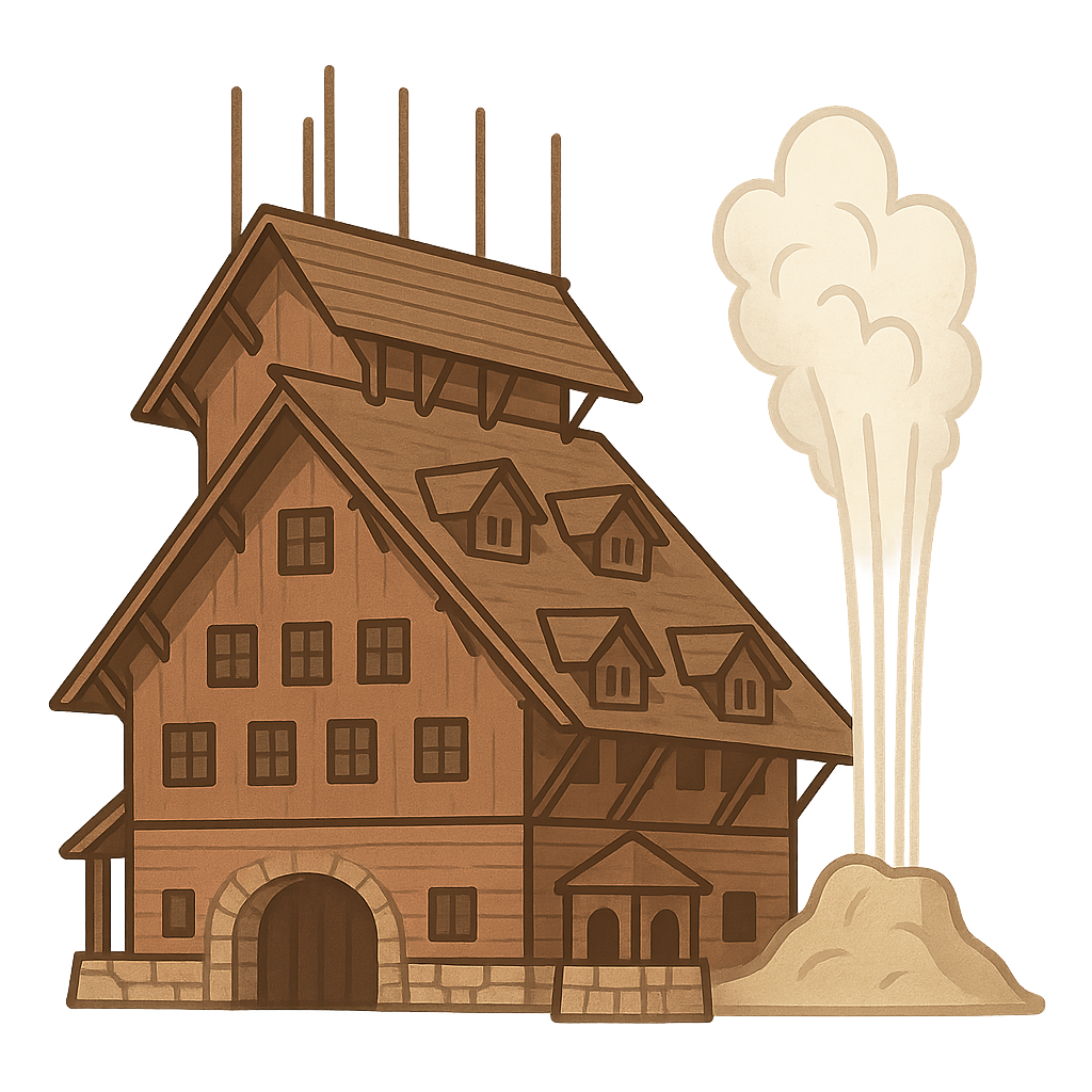Illustration of Yellowstone National Park