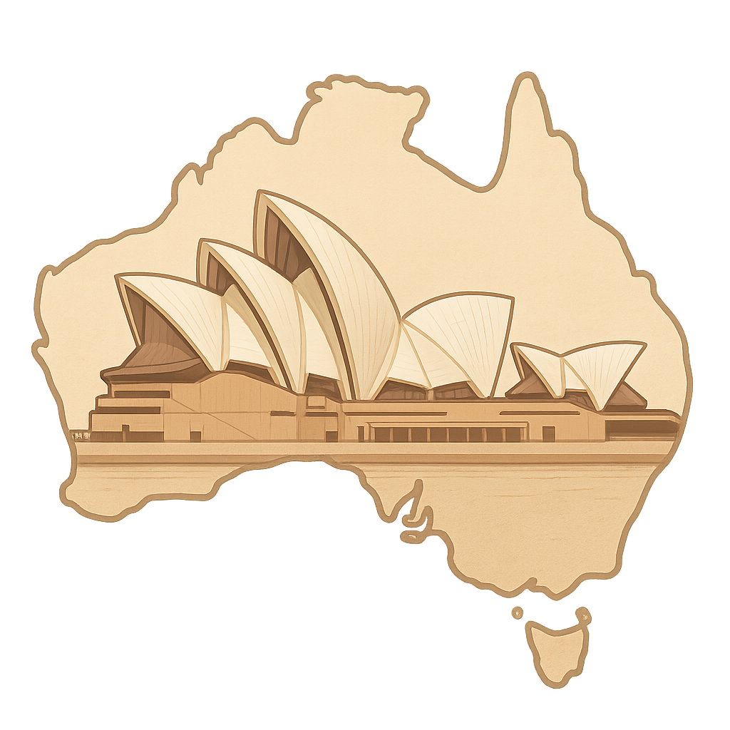 Illustration of Australia (continent)