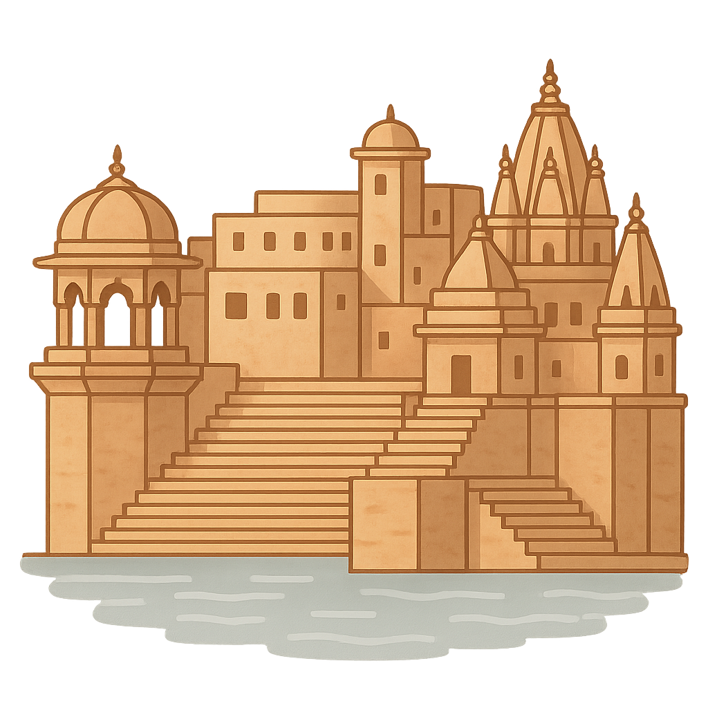 Illustration of Ganges River